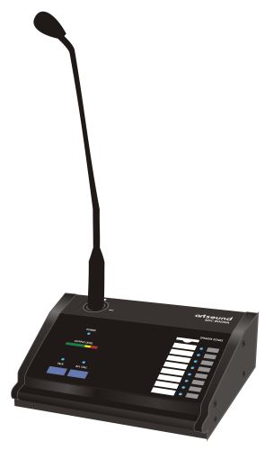 ARTSOUND MIC-8000A - stolní mikrofon pro MAT-8000 s možností hlášení do jednotlivých zón
