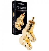 Audioquest Hard-RCA splitter (RCA samec na 2 samice RCA) - M22F-HRD (2)