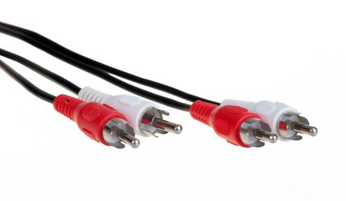 KAR - stereo audio kabel s konektory 2 x RCA - 2 x RCA