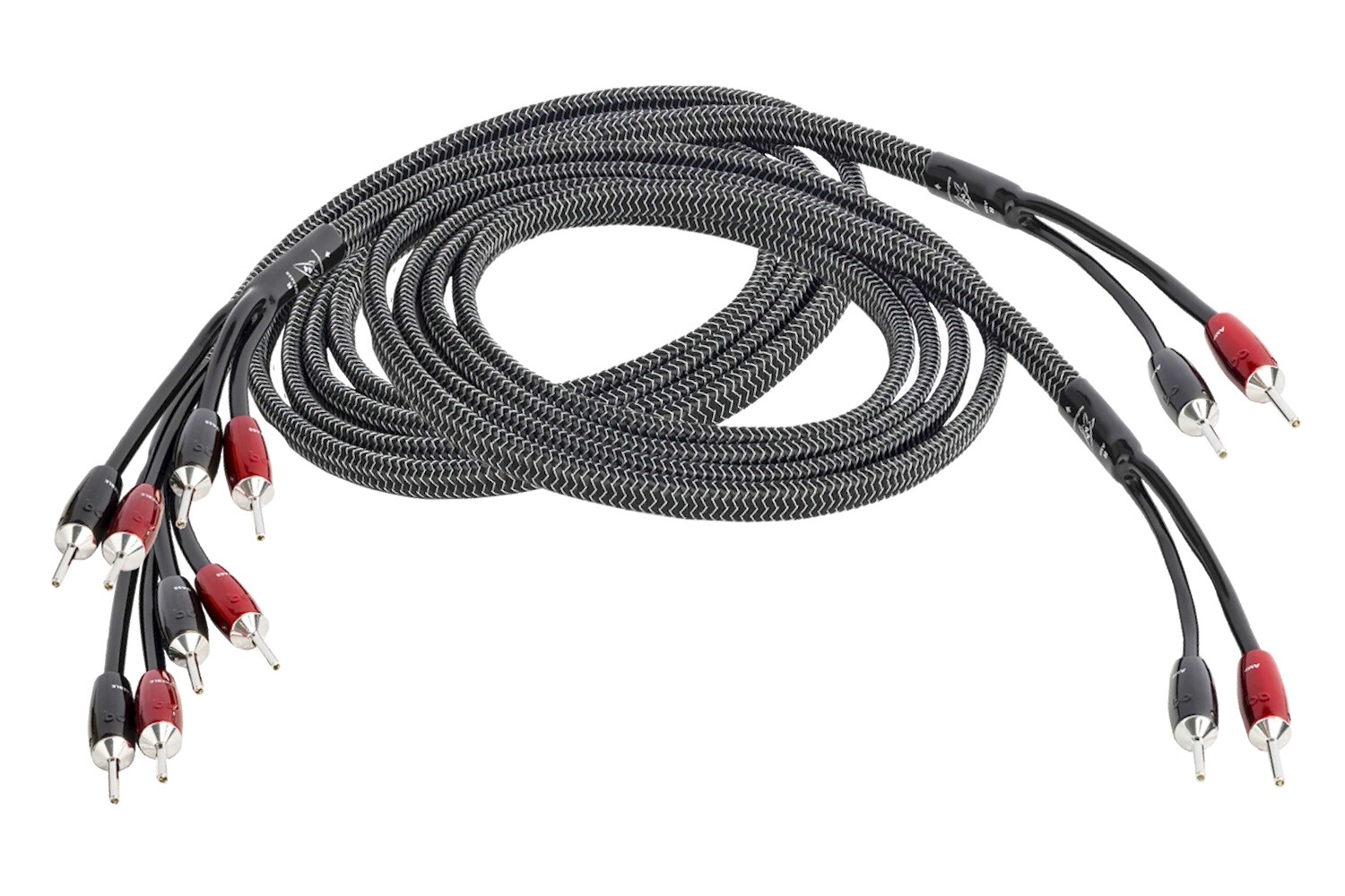 Audioquest Rocket 44 SBW - reproduktorové kabely Single-BiWire, banánky stříbrné (2)