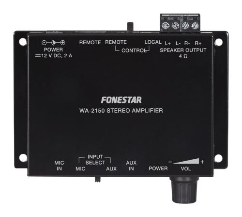 Fonestar WA-2150 - Nástěnný mini zesilovač, 2 x 15 W